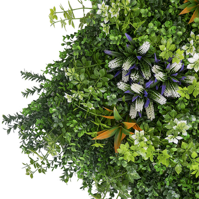 Dark Green Hedge Artificial Green Walls Vertical Bush Panel 45mm For Garden Decoration