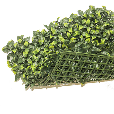 Plastic Restaurant Artificial Greenery Wall Panels 45mm