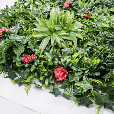 Anti UV Plastic Artificial Green Walls Hedge Boxwood Panels Plant Vertical For Decoration