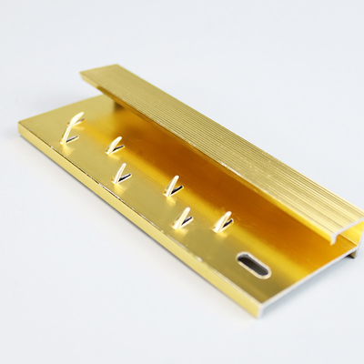 Decorative Self Adhesive Metal Carpet Edging For Hotel