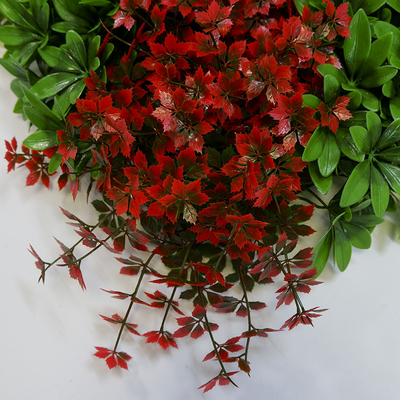 3D Flame Resistance Artificial Plant Wall Panels 4*25 With Grass Flower