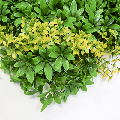 3D Flame Resistance Artificial Plant Wall Panels 4*25 With Grass Flower