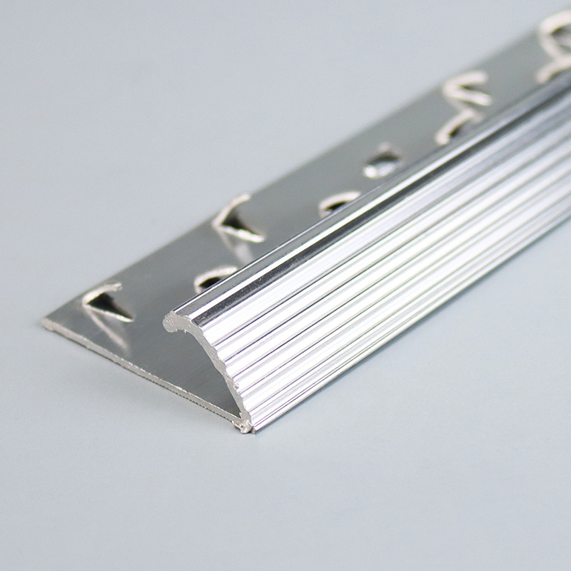Silver Extruded Aluminium Metal Carpet Edging 36.8x0.85mm