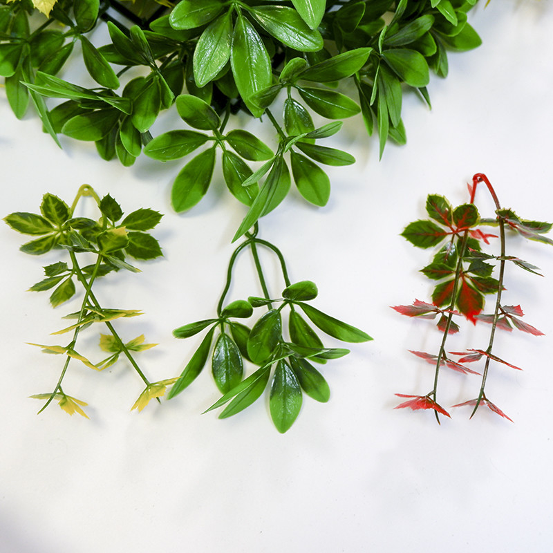3D Flame Resistance Artificial Plant Wall Panels 4*25 With Grass Flower